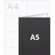 Folders in A5 formaat voor promotie en acties