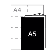 A5 formaat met compacte indeling