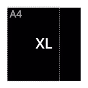 Genaaid gebonden hardcover boeken in XL formaat