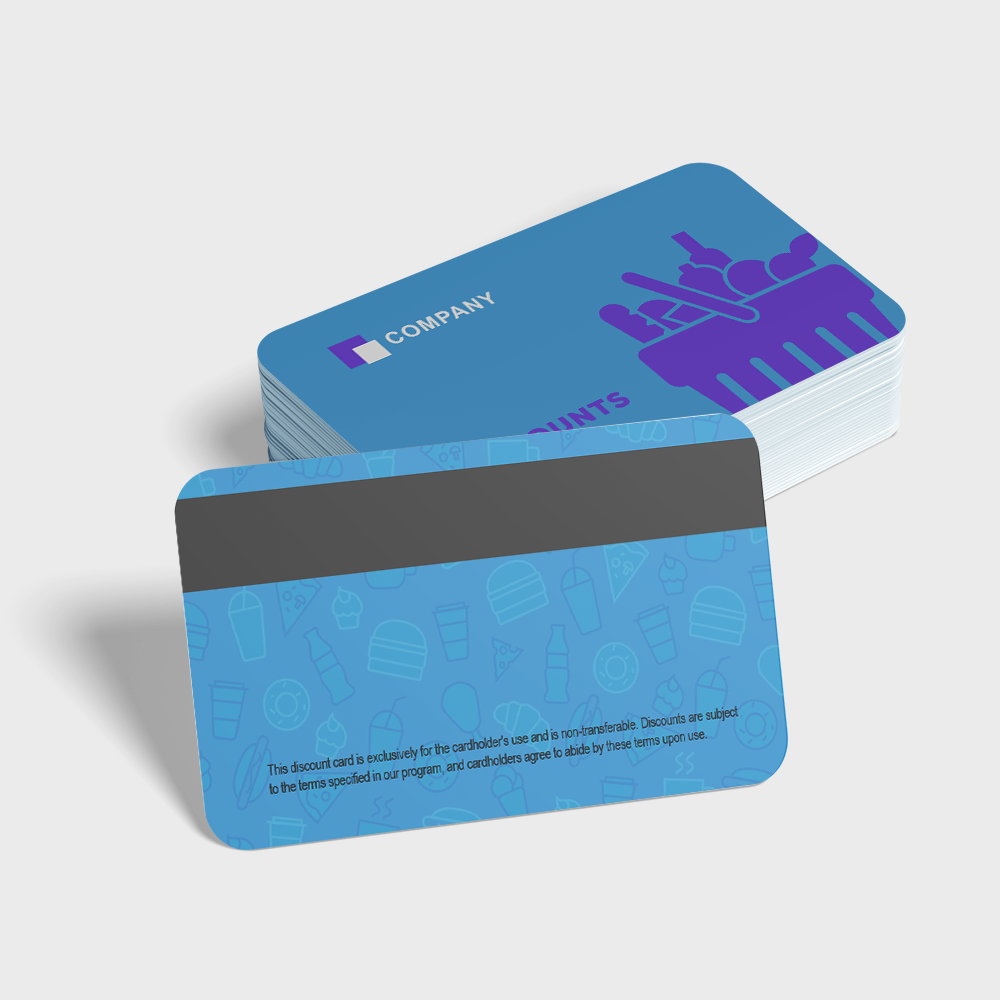 PVC-pasjes met HiCo magneetstrip