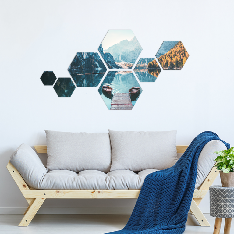 Hexagon fototegels