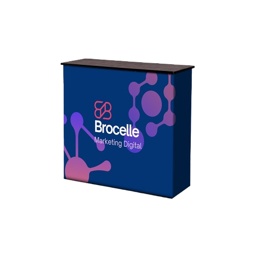Premium balie met zwart tafelblad
