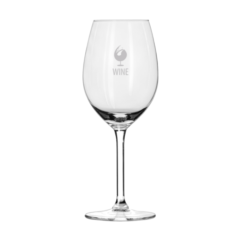 Wit wijnglas ovaal