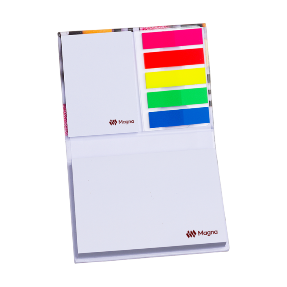 Sticky notes met luxe hardcover