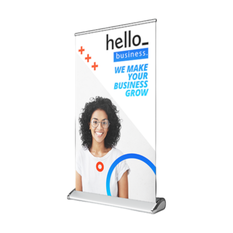 Mini roll-up banners