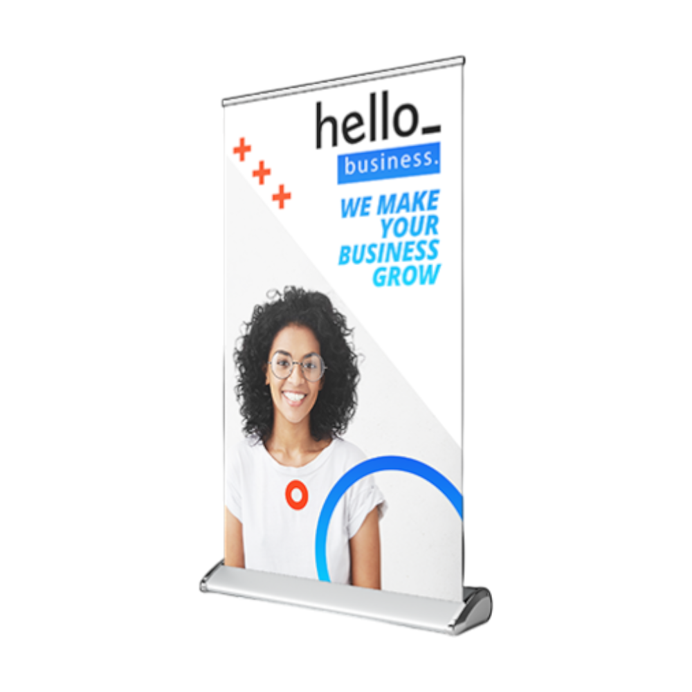 Mini roll-up banners