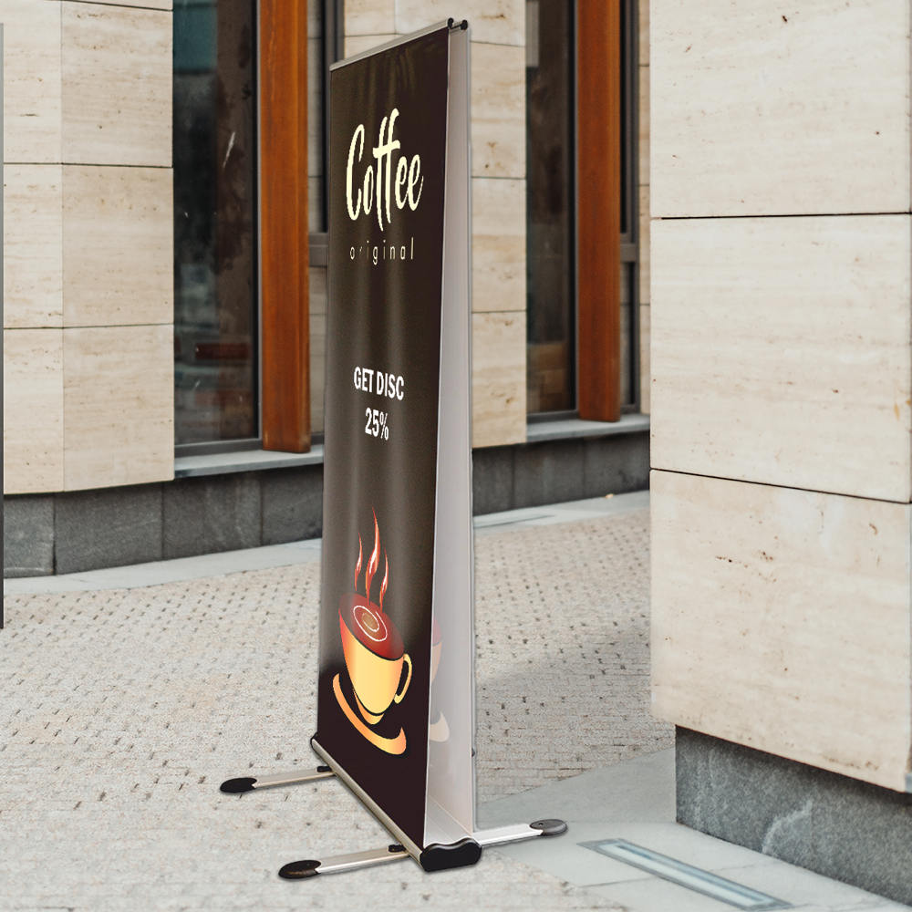 Outdoor roll-up banner