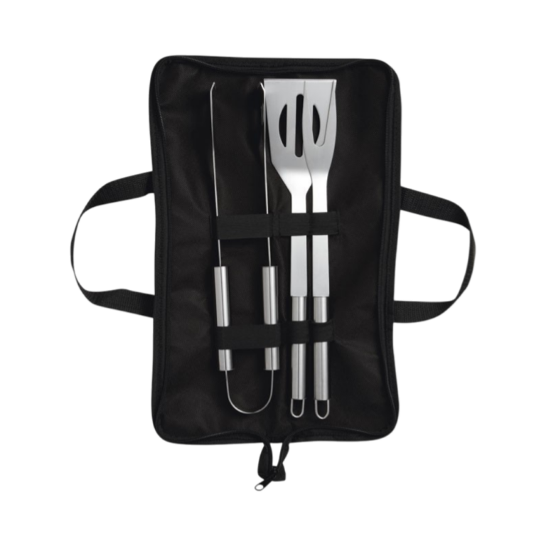 Barbecue gereedschap set in etui