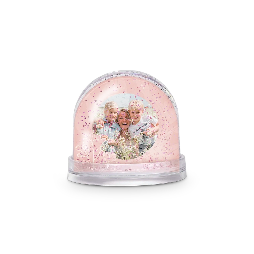 Gepersonaliseerde Glitter Sneeuwbol