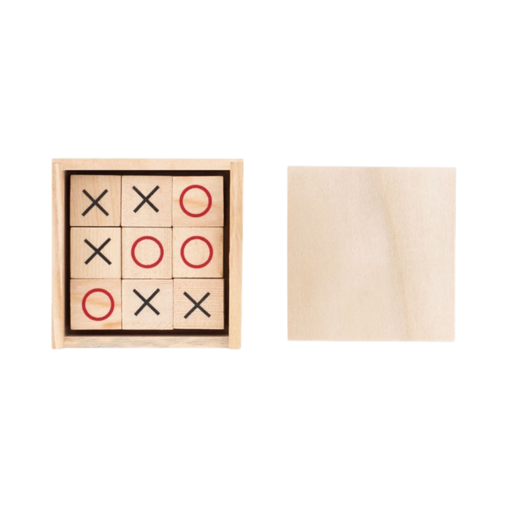 Houten tic tac toe