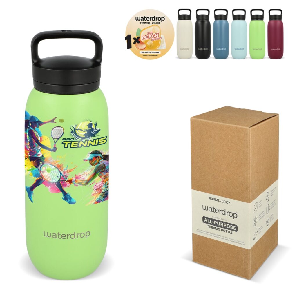 Waterdrop Waterdrop All-Purpose Thermo Fles met Drinktuit Dop 600ml