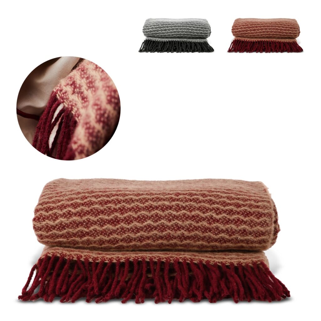 Sagaform Sagaform Ulli 100% New Zeeland wool deken