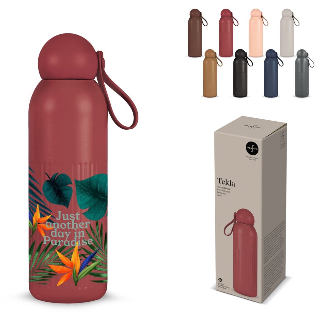 Sagaform Sagaform Tekla stalen fles (gerecycled) 500 ml