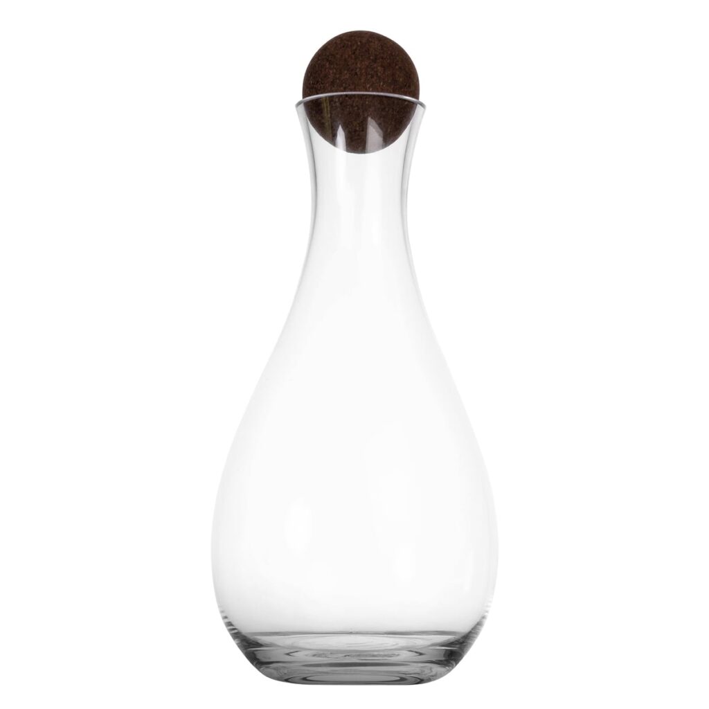 Sagaform Sagaform Nature wijnkaraf met kurkstopper 2 liter