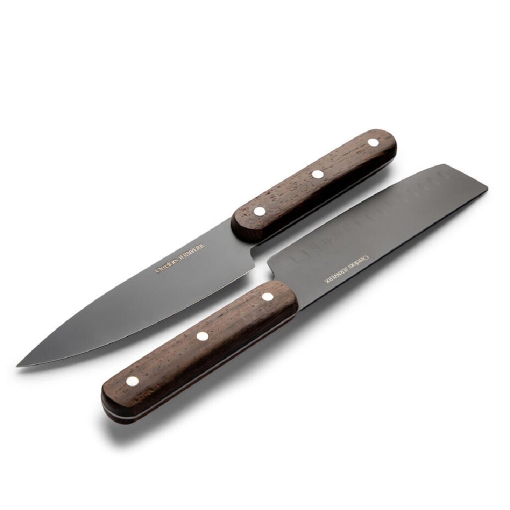 Orrefors Jernverk Orrefors Jernverk set van 2 messen, zwart & hout