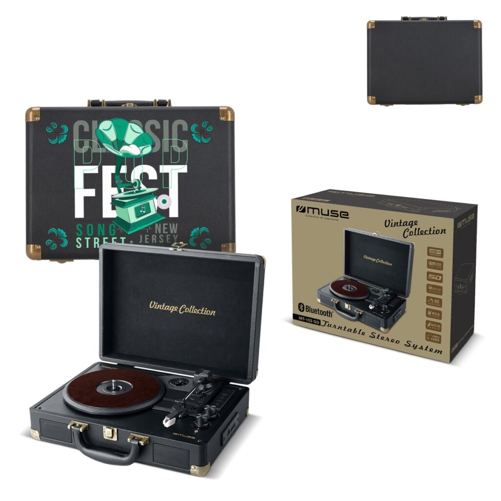 Muse Muse MT-103 Platenspeler met Ingebouwde Bluetooth Speakers