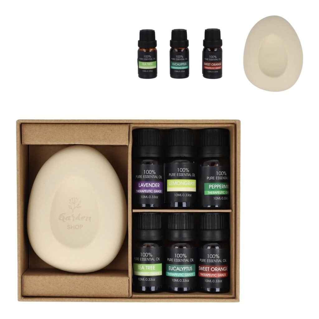 InSideOut InsideOut Aroma Pebble Giftset met 6 flesjes essential oil