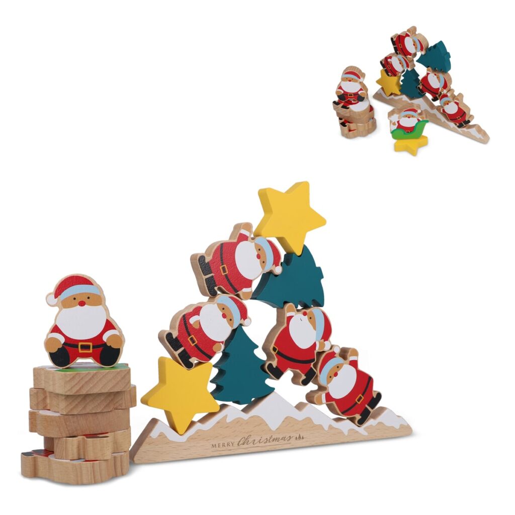 InSideOut InSideOut Houten Kerstman-balanceerspel