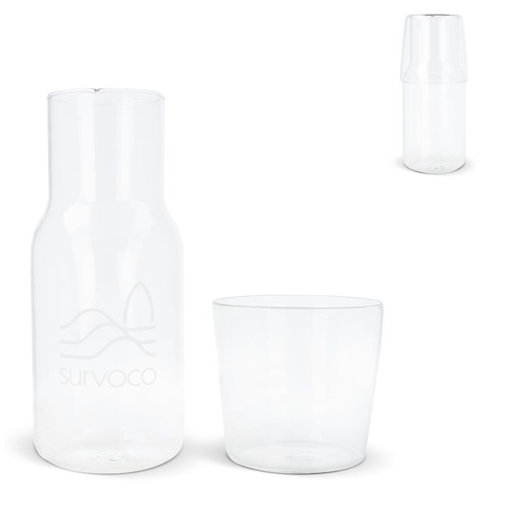 Caraffe 550ml en drinkglas 250ml set