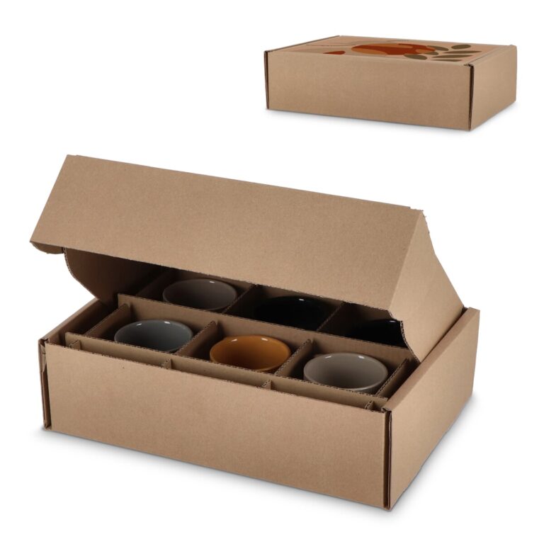 Custommade geschenkdoos voor 6 mokken 34.7 x 24.3 x 9.9 cm