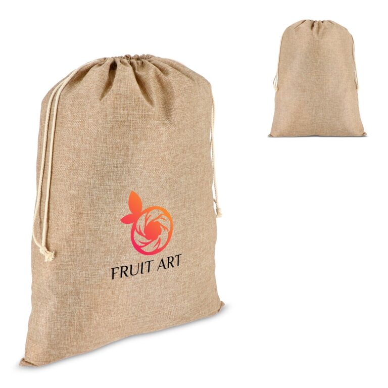 Jute-stijl geschenkzak 50 x 70 cm