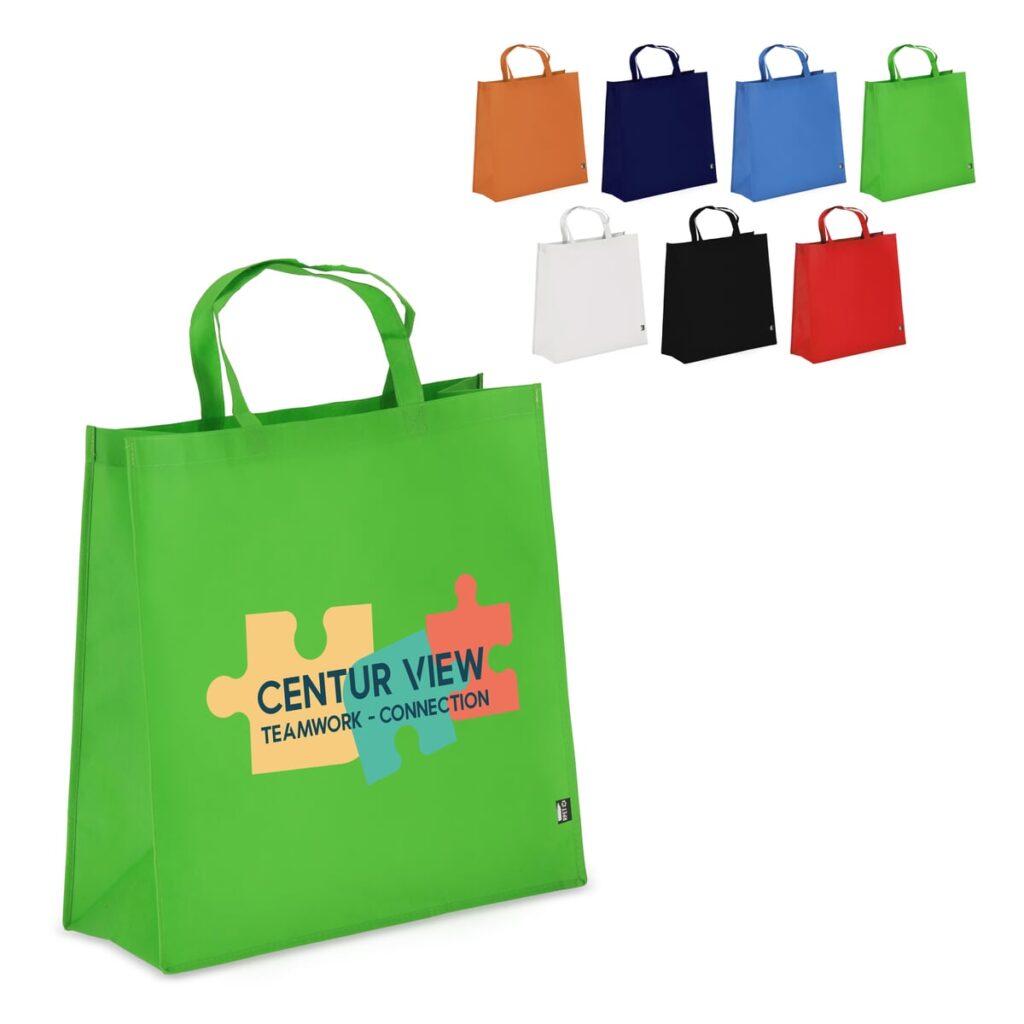 R-PET Draagtas non-woven 45 x 18 x 45cm 75g/m²