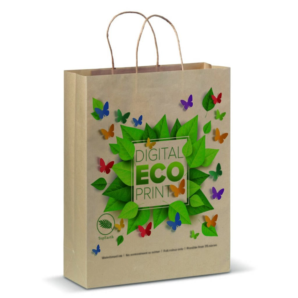 Papieren kraft tas 100g/m² 32x12x41cm