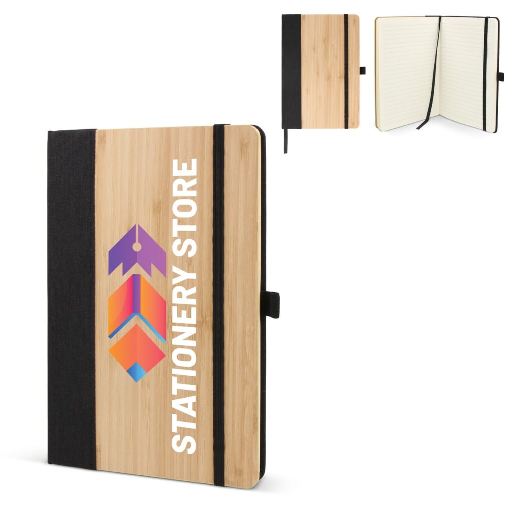 Notitieboek bamboe & R-PET A5