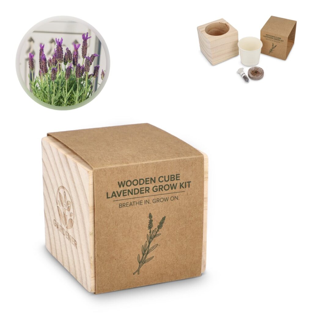 FSC Houten Plantenbak Set – Lavendel