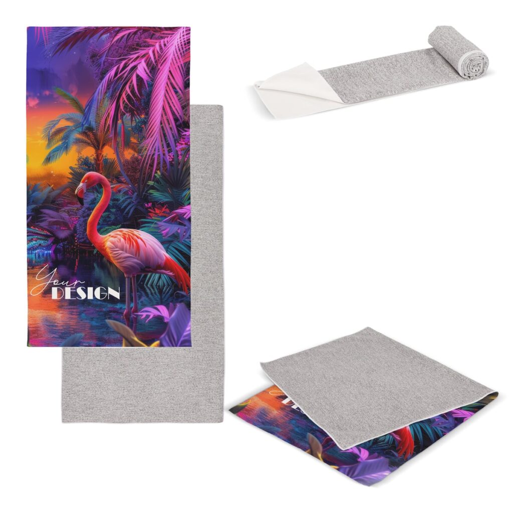Sneldrogende handdoek R-PET 50 x 100 cm sublimatie
