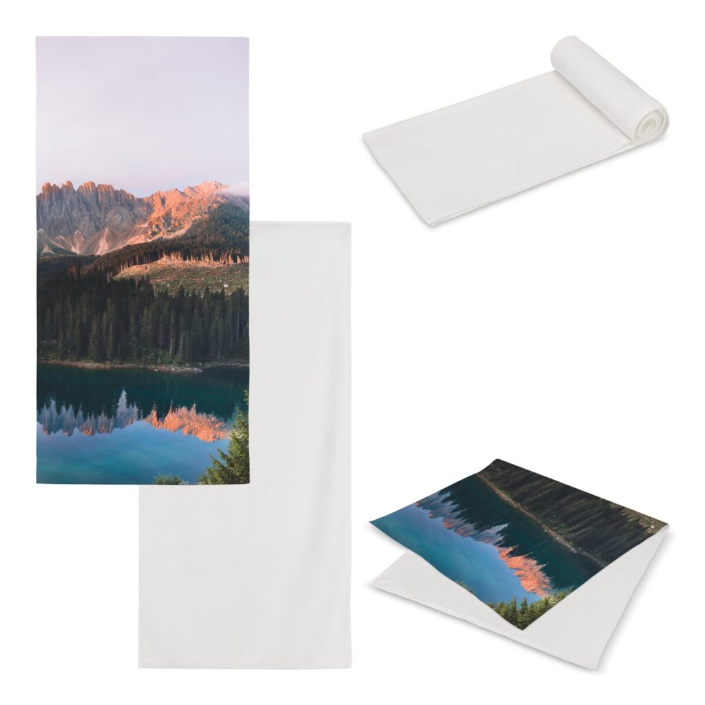 Dubbelzijdige handdoek sublimatie 50 x 100 cm 400 g/m²