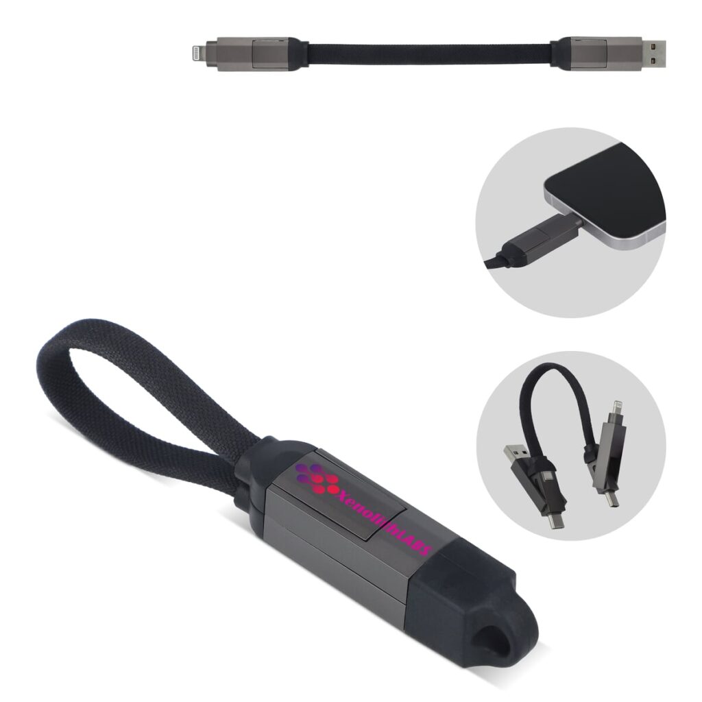 Multifunctionele 4-in-1 Kabel Sleutelhanger formaat 60 W