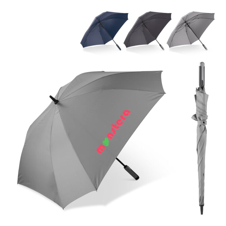 Deluxe 27” vierkante paraplu auto open