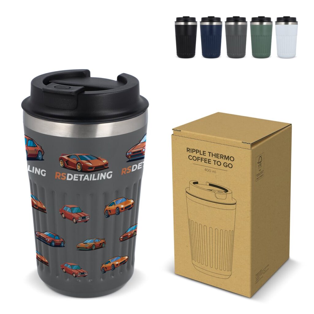 Gerecycled RVS Koffie beker 400ml