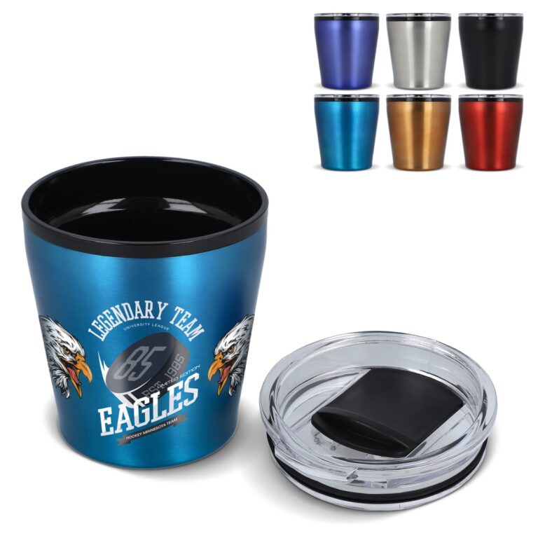 Koffiebeker metallic 180ml
